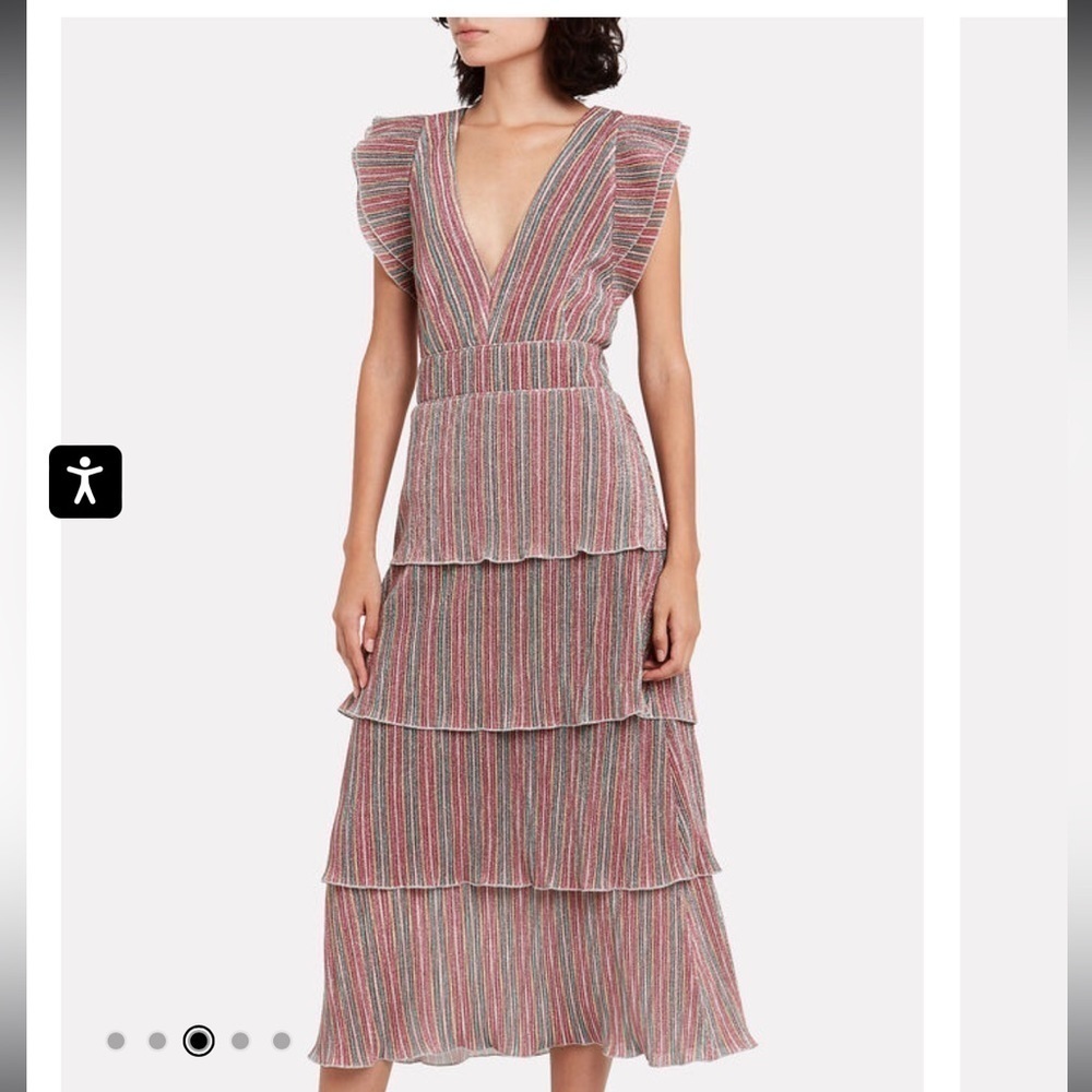 SAYLOR
Luba Rainbow Lurex Tiered Dress